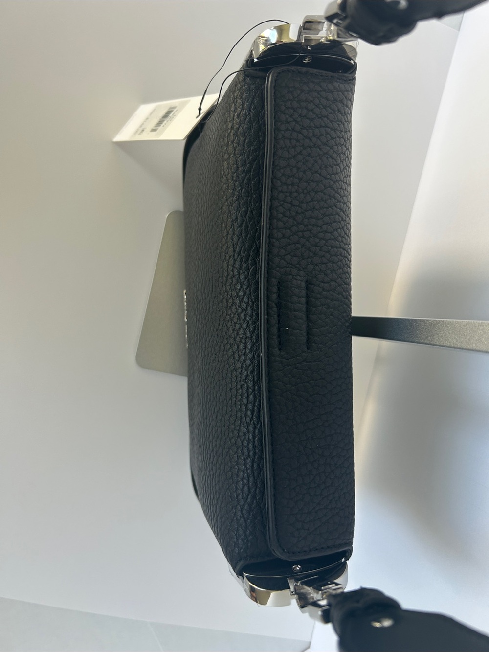 Calvin Klein Fay Demi Shoulder with Magnetic Top Closure Black Pebbled - Picture 11 of 15